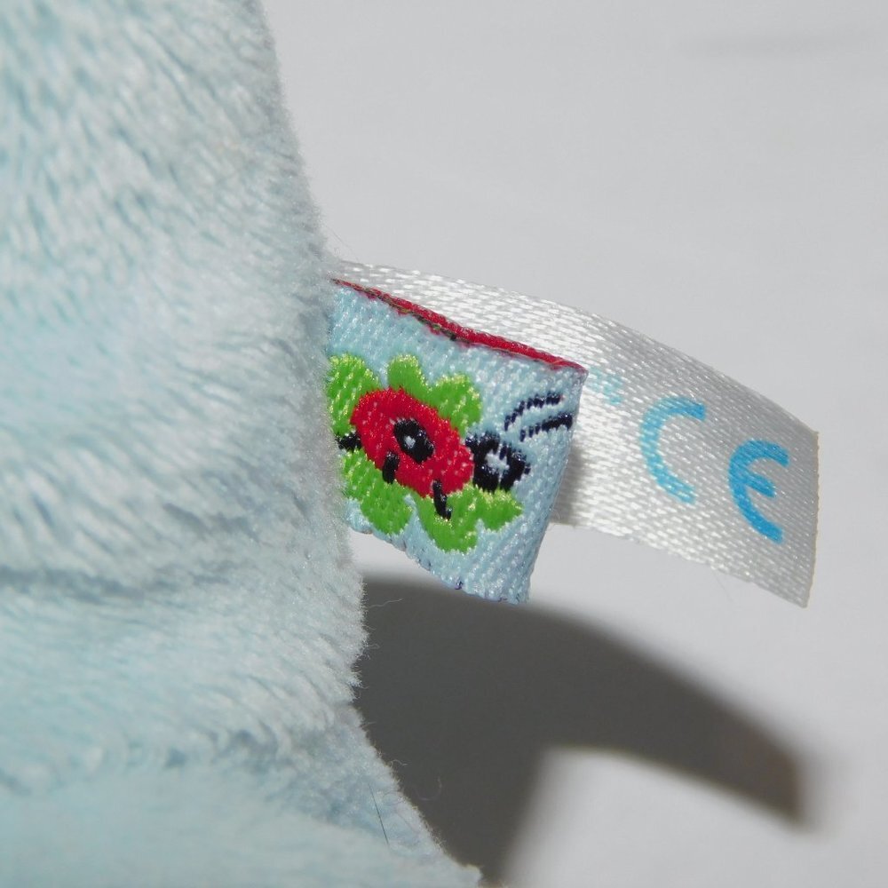 Spiegelburg Home Germany 10" Plush Blue bunny Rabbit Baby Lovey Pacifier holder - Picture 5 of 6